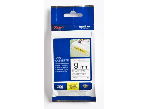 Tape BROTHER TZES221 9mmx8m Xtra sor/hvi 
